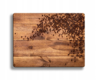 Sklenená doska na krájanie 40x30 6mm DREVO KÁVA